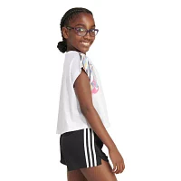 adidas Big Girls Crew Neck Short Sleeve Graphic T-Shirt