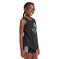 adidas Big Girls Crew Neck Tank Top