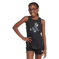 adidas Big Girls Crew Neck Tank Top