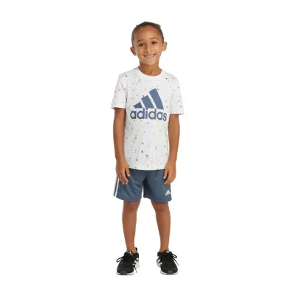 adidas Little Boys 2-pc. Short Set