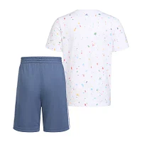 adidas Little Boys 2-pc. Short Set