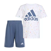 adidas Little Boys 2-pc. Short Set