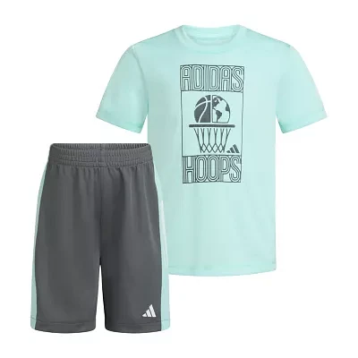 adidas Little Boys 2-pc. Short Set