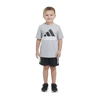 adidas Little Boys 2-pc. Short Set