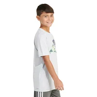 adidas Big Boys Crew Neck Short Sleeve Graphic T-Shirt