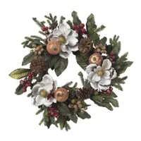 Nearly Natural 24in Indoor Christmas Wreath