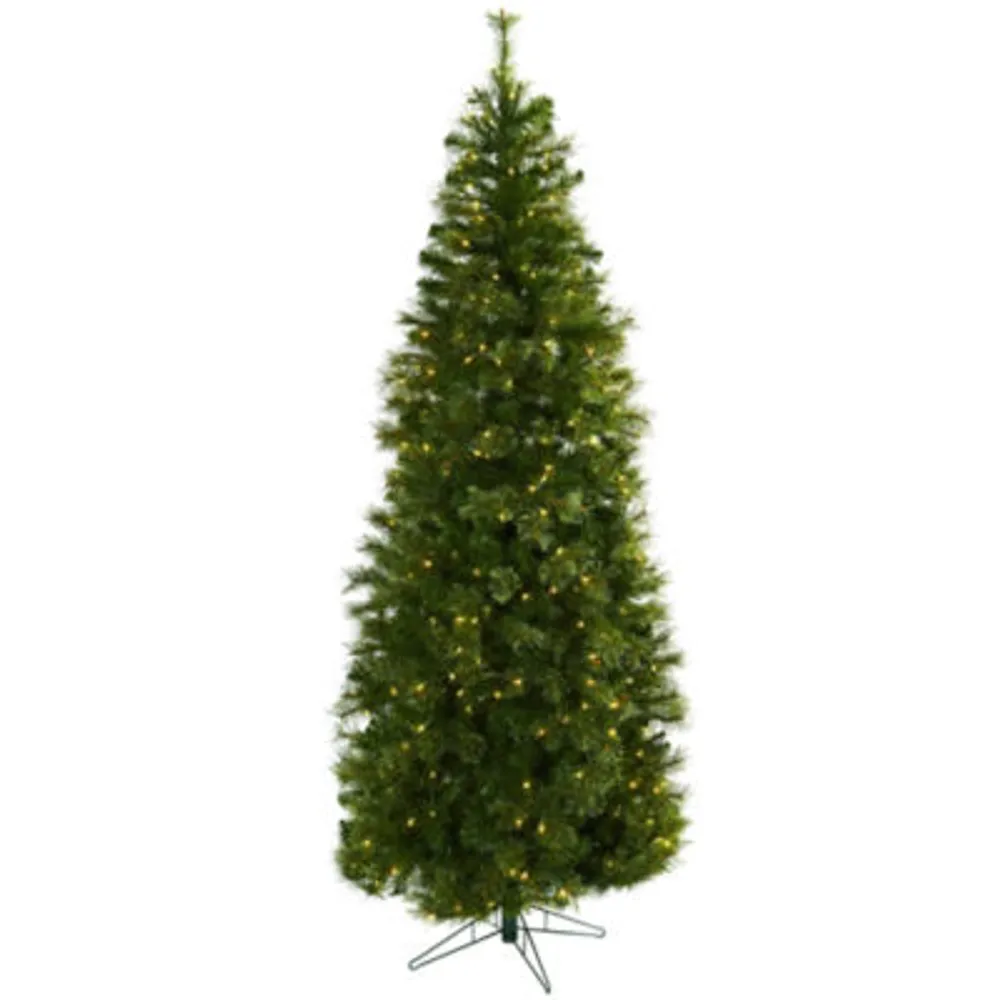 Nearly Natural 7 1/2 Foot Cashmere Pre-Lit Christmas Tree