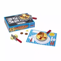 Melissa & Doug Wooden Flip & Serve Pancake Set Play Kitchens