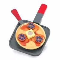 Melissa & Doug Wooden Flip & Serve Pancake Set Play Kitchen