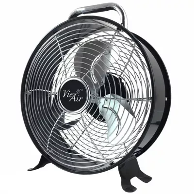 Vie Air 12" High Velocity Dual Speed Retro Metal Drum Fan