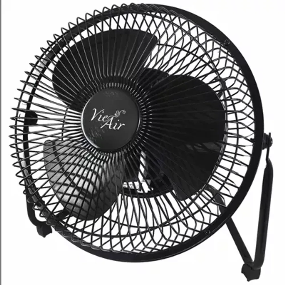 Vie Air 8" High Velocity Metal Desk and Floor Fan