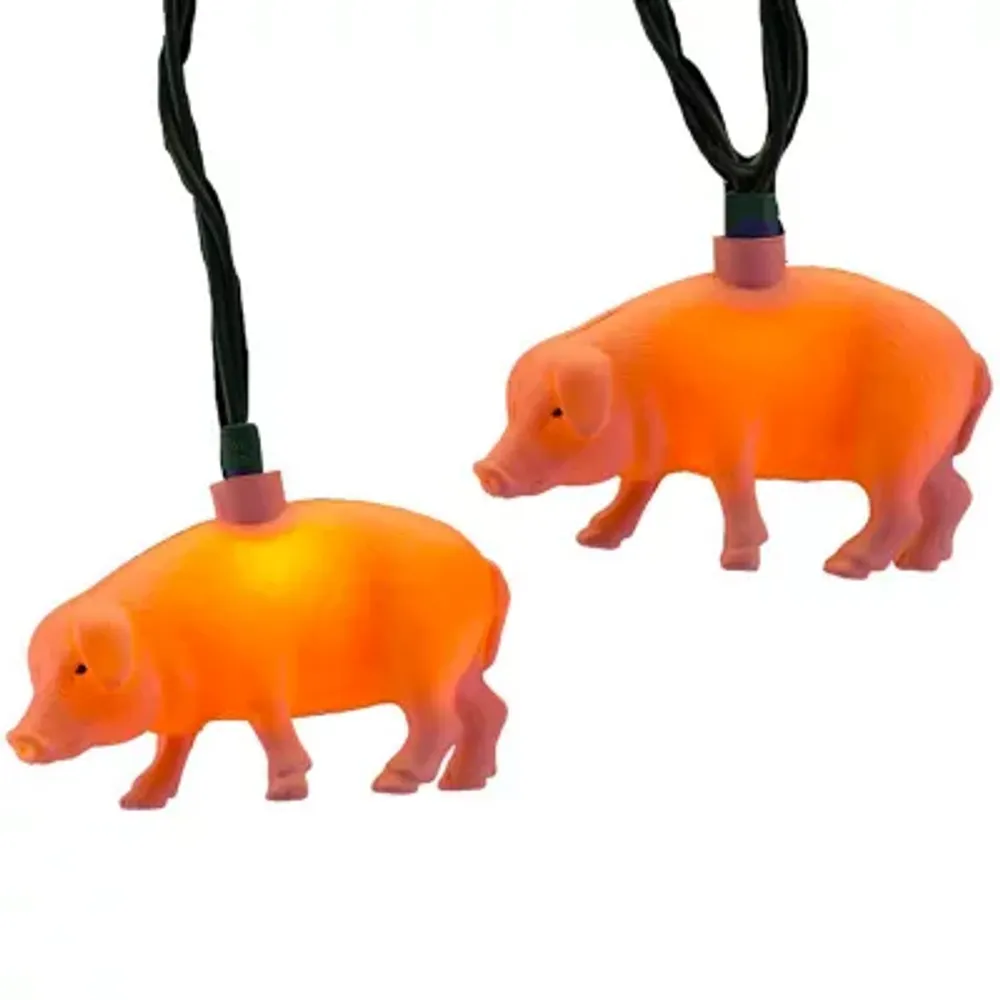 Kurt Adler Pink Pig Light Set