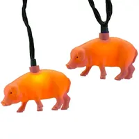 Kurt Adler Pink Pig Light Set