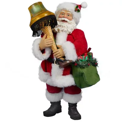 Kurt Adler A Christmas Story™ 10" Battery-Operated Leg Lamp Santa With Light