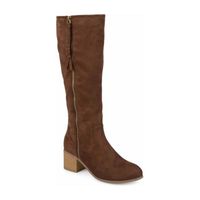 Journee Collection Womens Sanora Wide Calf Dress Boots Block Heel