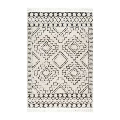 nuLoom Vasiliki Moroccan Tribal Tassel Area Rug