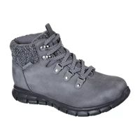 Skechers Womens Synergy Cold Daze Memory Foam Flat Heel Hiking Boots