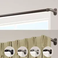 Rod Desyne Blackout 5/8 Adjustable Curtain