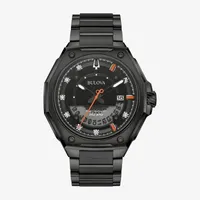 Bulova Marc Anthony Precisionist X Mens Diamond Accent Black Stainless Steel Bracelet Watch 98d183