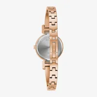 Bulova Marc Anthony Modern Bangle Womens Diamond Accent Rose Goldtone Stainless Steel Bangle Watch 97p163