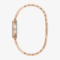 Bulova Marc Anthony Modern Bangle Womens Diamond Accent Rose Goldtone Stainless Steel Bangle Watch 97p163