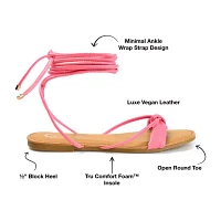 Journee Collection Womens Jiyrie Flat Sandals