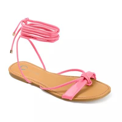 Journee Collection Womens Jiyrie Flat Sandals