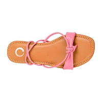 Journee Collection Womens Jiyrie Flat Sandals