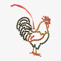 Vieste Rosa Rhinestone Chicken Christmas Ornament