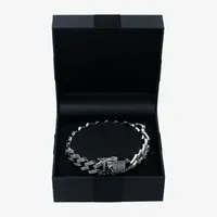 Stainless Steel 8 1/2 Inch Solid Link Link Bracelet