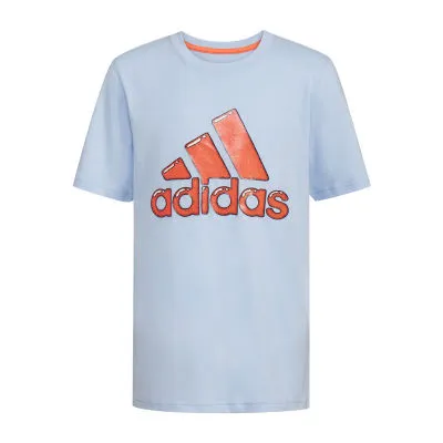 adidas Little Boys Crew Neck Short Sleeve Graphic T-Shirt