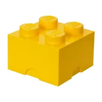 LEGO Room Copenhagen Storage Brick Drawer 4 9-3/4 X 9-3/4 X 7-1/8 Inches Bright Yellow (4003)