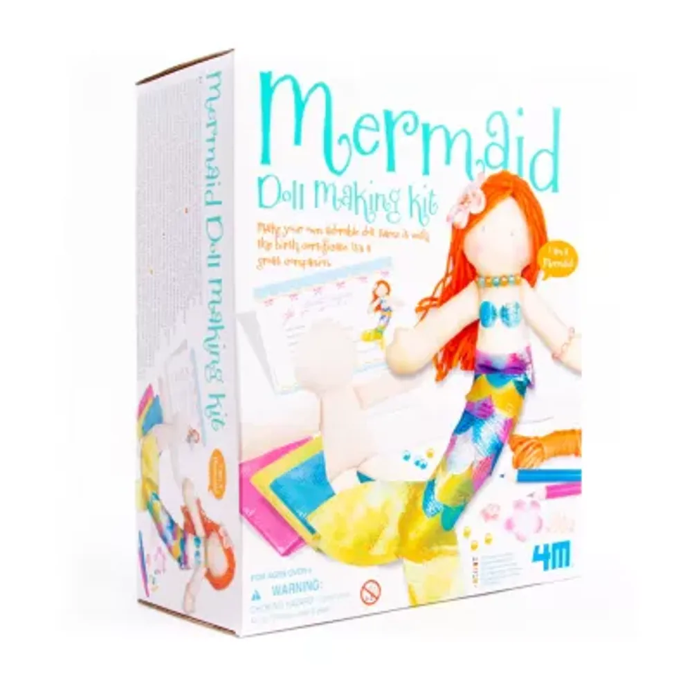 Toysmith 4m Mermaid Doll Making Kit 15-pc. Craft Kits