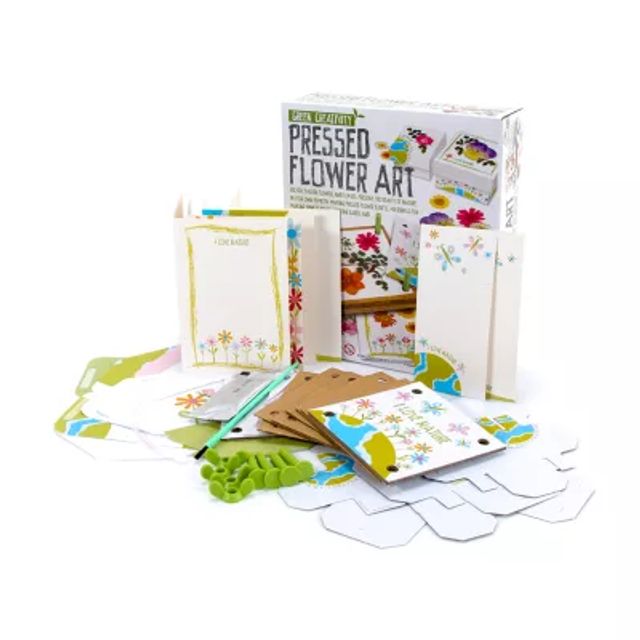 Toysmith 4m Pressed Flower Art Kit; Multi 20-pc. Kids Craft Kit