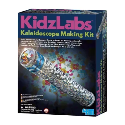 Toysmith 4m Kidzlabs Kaleidoscope Making Kit - Optical Light Physics Stem Toys Craft Gift For Kids & Teens; Boys & Girls (3435) Discovery Toy