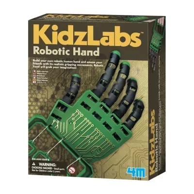 Toysmith 4m Kidzlabs Robotic Hand Kit - Diy Mechanical Robot Science - Stem Toys Educational Gift For Kids & Teens; Girls & Boys; Multi (3774) Discovery Toy