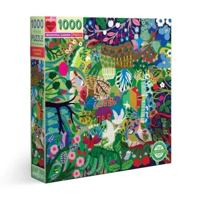 Eeboo Piece And Love Bountiful Garden 1000 Piece Square Adult Jigsaw Puzzle Puzzle