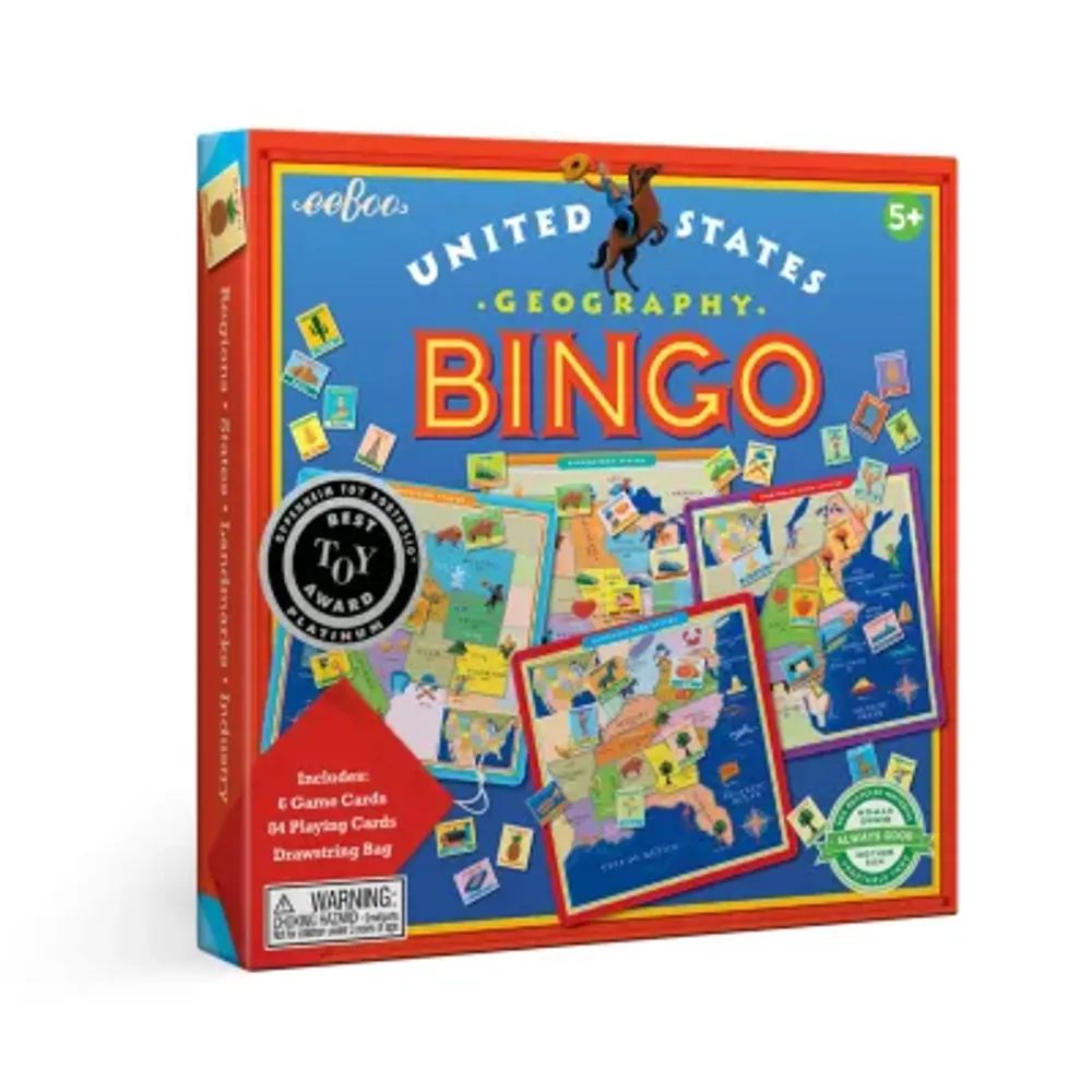 Eeboo United States Geography Bingo Game