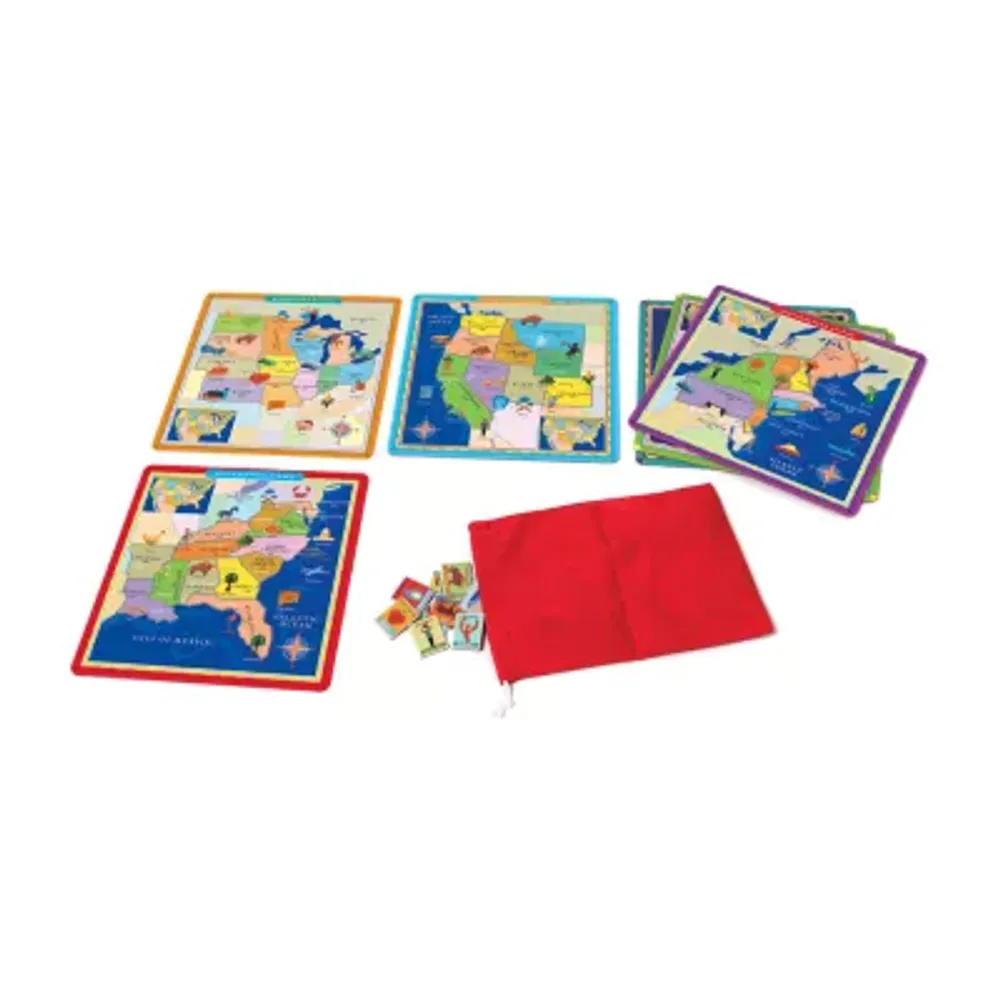 Eeboo United States Geography Bingo Game Brain Game