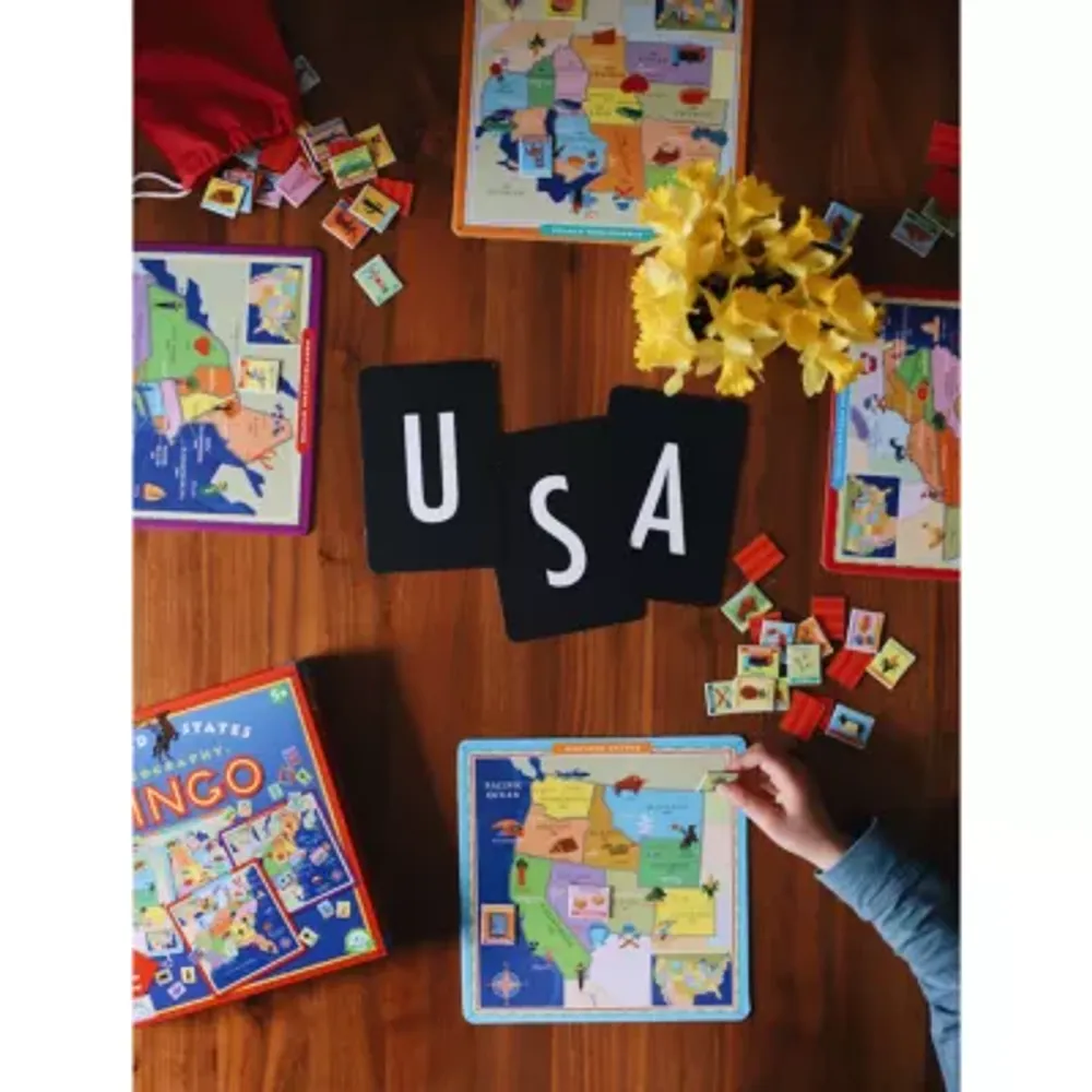 Eeboo United States Geography Bingo Game Brain Game