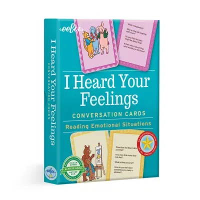 Eeboo I Heard Your Feelings Conversation Flash Cards Discovery Toy