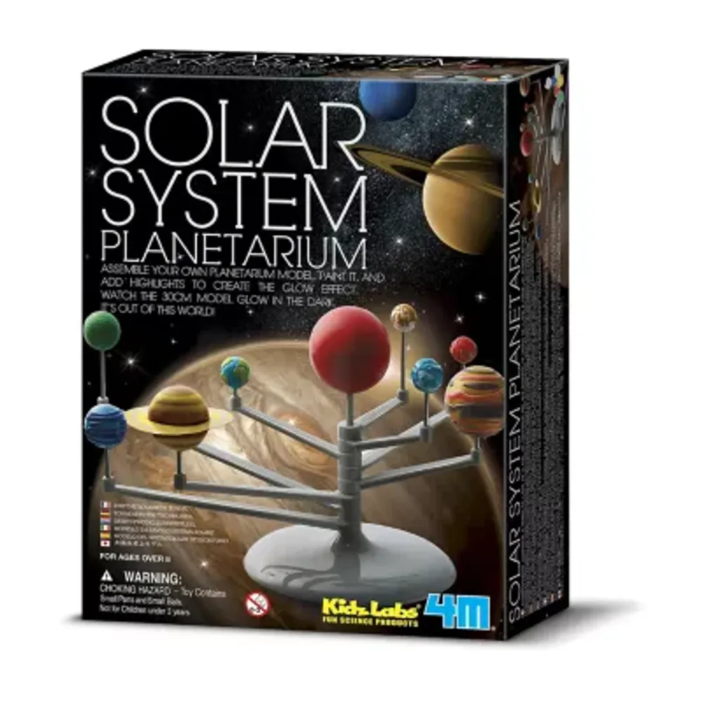Toysmith 4m Solar System Planetarium - Diy Glow In The Dark Astronomy Planet Model Stem Toys Gift For Kids & Teens; Girls & Boys; Model:3427 Discovery Toy