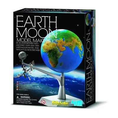 Toysmith 4m Kidzlabs Earth And Moon Model Kit Discovery Toy