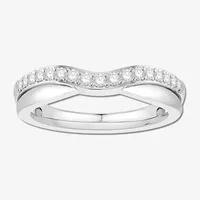 1/4 CT.T.W. Natural Diamond 10K or 14K Gold Curved Wedding Band