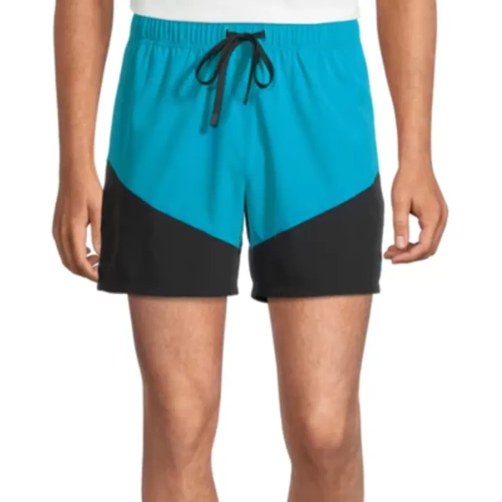 Sports Illustrated Mens Mid Rise Moisture Wicking Workout Shorts