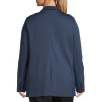 Worthington Womens Classic Fit Blazer Plus