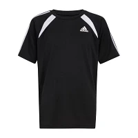 adidas Big Boys Crew Neck Short Sleeve Graphic T-Shirt