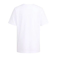 adidas Big Boys Husky Crew Neck Short Sleeve Graphic T-Shirt