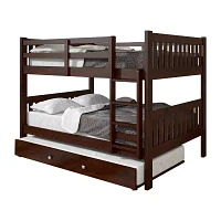 Austin Mission Full over Full Bunk Bed with Twin Trundle