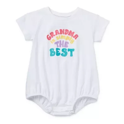 Okie Dokie Baby Girls Short Sleeve Romper